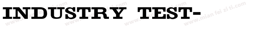 Industry Test字体转换